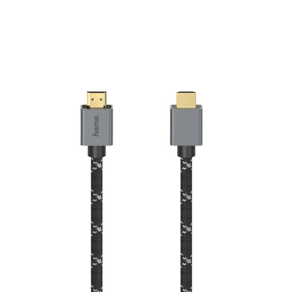 Hama 00200504 HDMI-kabel 2 m HDMI Type A (Standard) Sort, Grå