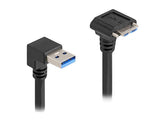 DeLOCK 80482 USB-kabel USB 3.2 Gen 1 (3.1 Gen 1) 1 m USB A Micro-USB B 5 Gbit/sek. Sort