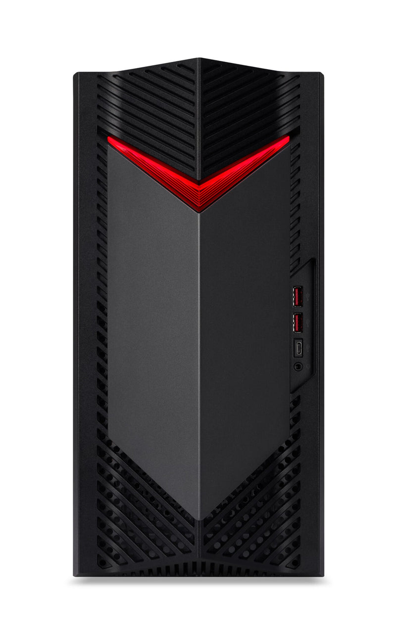 Acer Nitro 50 (N50-660) Intel Core Ultra 7 265F 32 GB DDR5-SDRAM 1 TB SSD NVIDIA GeForce RTX 5060 Windows 11 Home Desktop PC Sort, Rød