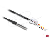 DeLOCK 91384 sensor- & aktuatorkabel 1 m RJ-45 Sort