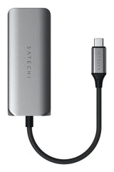 Satechi ST-H3C25EM interface hub USB Type-C 10000 Mbit/s Grå