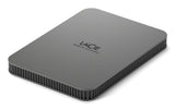 LaCie Mobile Drive Secure ekstern harddisk 2 TB USB Type-C 3.2 Gen 1 (3.1 Gen 1) Grå