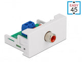 DeLOCK 81337 kabelsamler RCA Hvid