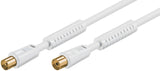 Goobay 67277 koaxial kabel 2,5 m Koaksial Hvid