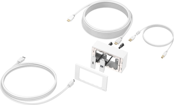 Vision TC3-PK3M stikkontakt HDMI + USB Type-B Hvid