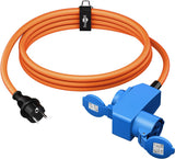 Goobay 76222 el-ledning Orange 1,5 m CEE7/3