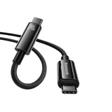 Baseus CAWJ040001 USB-kabel USB 2.0 1 m USB C 0,48 Gbit/sek. 240 W Sort