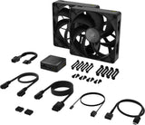 Corsair iCUE LINK RX140 MAX Computerkabinet Ventilator 14 cm Sort 2 stk