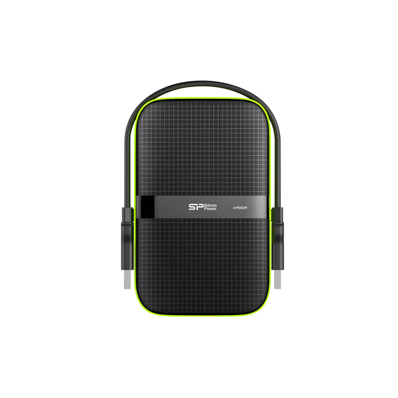 Silicon Power Armor A60 ekstern harddisk 5 TB 2.5" Micro-USB B 3.2 Gen 1 (3.1 Gen 1) Sort, Grøn