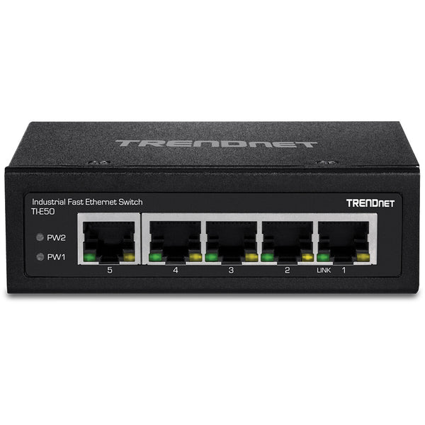Trendnet TI-E50 netværksswitch Ikke administreret Fast Ethernet (10/100) Sort
