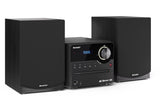 Sharp XL-B517D Home audio micro system 45 W Sort