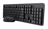 Trust Ody II tastatur Mus inkluderet Kontor RF trådløst QWERTZ Tysk Sort