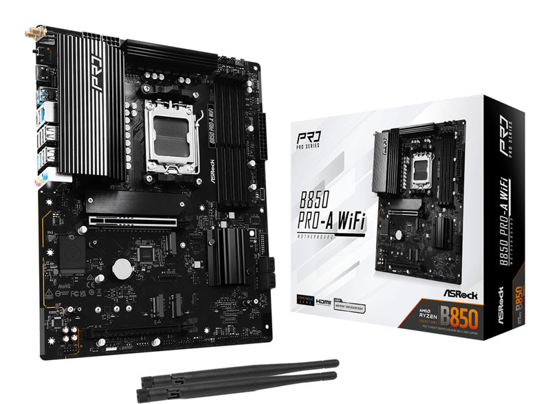 Asrock B850 Pro-A WiFi AMD B850 Sokkel AM5 ATX