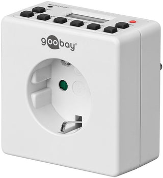 Goobay 93256 elektronisk tæller Hvid Daglig/ugentlig timer