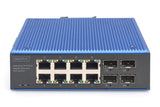 Digitus DN-651153 netværksswitch Ikke administreret Gigabit Ethernet (10/100/1000) Strøm over Ethernet (PoE) Sort, Blå