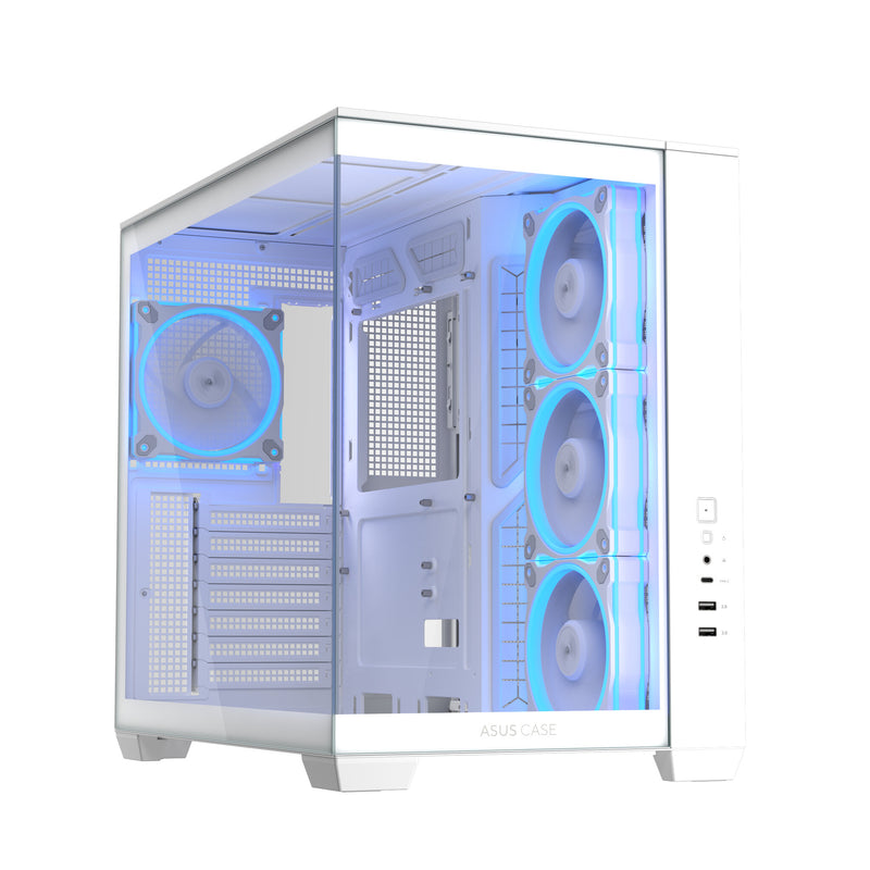 ASUS A32 Plus TG ARGB White Midi Tower Hvid