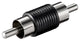 Goobay 11609 kabel kønsskifter RCA Sort