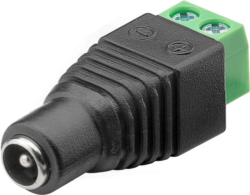 Goobay 76743 kabel kønsskifter Terminal Block 2-pin DC Sort