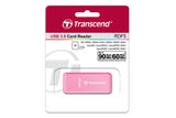 Transcend RDF5 kortlæser USB 3.2 Gen 1 (3.1 Gen 1) Type-A Lyserød