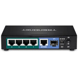 Trendnet TPE-TG611 netværksswitch Gigabit Ethernet (10/100/1000) Strøm over Ethernet (PoE) Sort