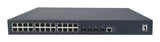 LevelOne GTP-2871DP netværksswitch Administreret L2/L3 Gigabit Ethernet (10/100/1000) Strøm over Ethernet (PoE) 1U Grå