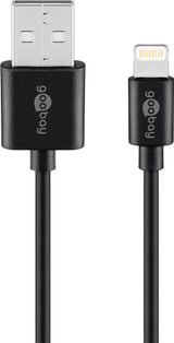 Goobay 72904 Lightning kabel 0,5 m Sort