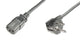 Digitus AK-440100-025-S el-ledning Sort 2,5 m CEE7/7 IEC C13