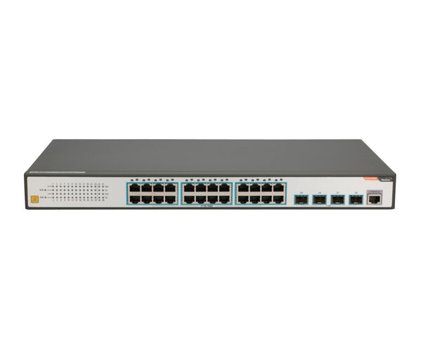 FiberHome S4820-28T-X-AC netværksswitch Administreret L2/L3 Gigabit Ethernet (10/100/1000) 1U Sort, Grå