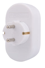 Prokord D-KF-ZB-01/02B strømstik adapter Type F Hvid