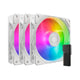 Cooler Master SickleFlow Edge 120 ARGB 3-pack Fan Kit White Edition Computerkabinet Ventilator 12 cm Hvid 3 stk