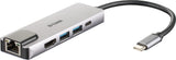 D-Link DUB-M520 dockingstation Ledningsført Thunderbolt 3 Aluminium