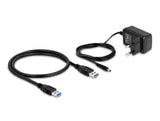 DeLOCK 64182 interface hub USB 3.2 Gen 2 (3.1 Gen 2) Type-A 10 Mbit/s Grå