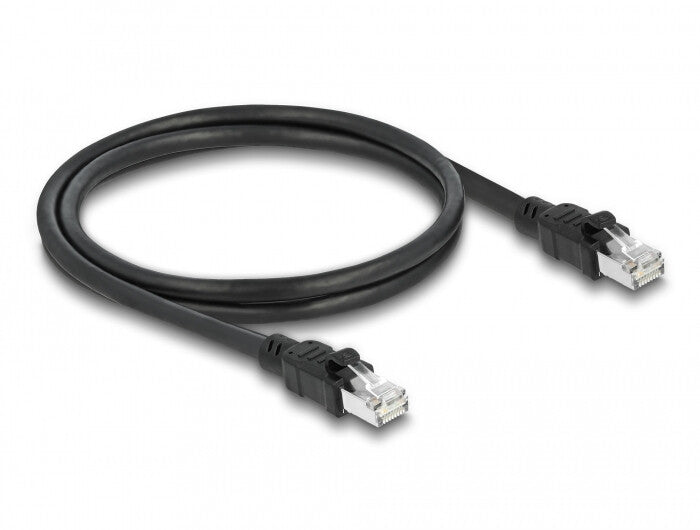DeLOCK 80113 netværkskabel Sort 1 m Cat6a F/UTP (FTP)