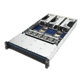 ASUS RS720-E12-RS24G Stativ (2U) Sort, Sølv