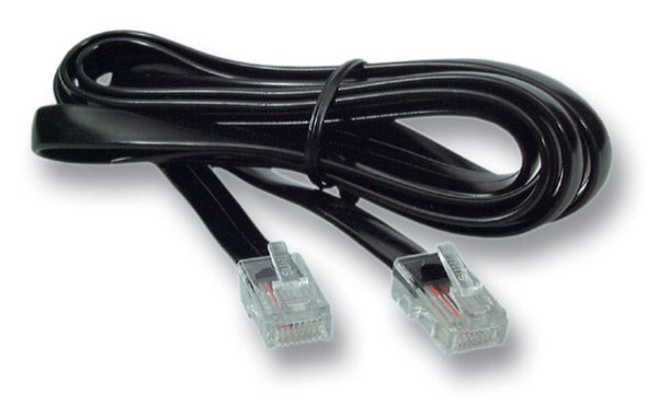 EFB Elektronik K2402SW.10 telefonkabel 10 m Sort