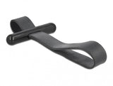 DeLOCK Kabelbinder mit Gummischlaufe schwarz kabelsamler Gummi Sort