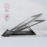 Axagon STND-L laptop stativ Stander til laptop og tablet Grå 43,9 cm (17.3")