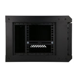 Extralink LITE 4U 530X400 WALL-MOUNTED RACKMOUNT CABINET BLACK Fritstående/væg-/gulvmonteret stativ Sort