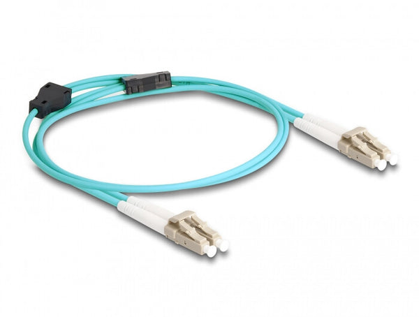 DeLOCK 87907 InfiniBand og fiberoptisk kabel 1 m LC Turkisfarve