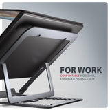 Axagon STND-LAG Laptop-Ständer, höhenverstellbar, faltbar, Aluminium Stander til laptop og tablet Grå 43,9 cm (17.3")