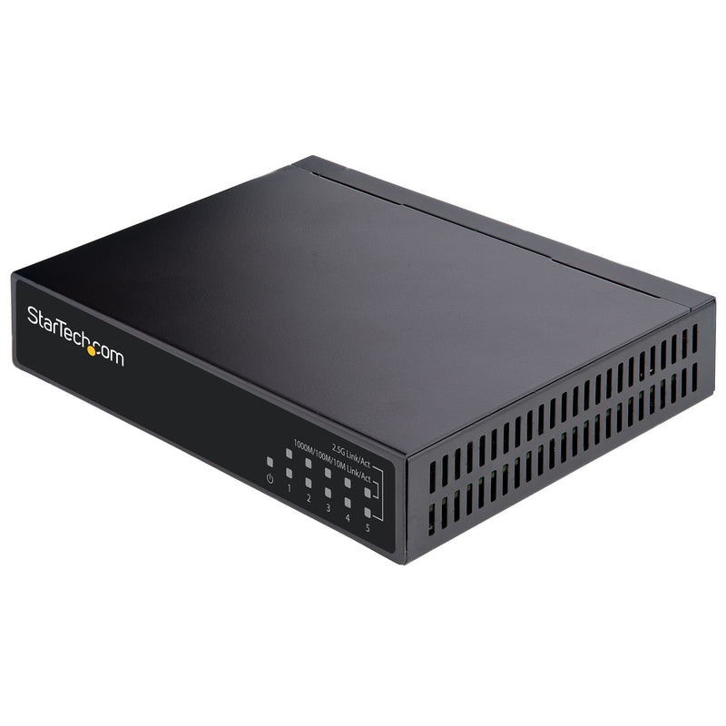 StarTech.com DS52000 netværksswitch Ikke administreret 2.5G Ethernet (100/1000/2500) Sort