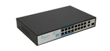 Extralink VIRTUS V3 Ikke administreret L2 Fast Ethernet (10/100) Strøm over Ethernet (PoE) 1U Sort