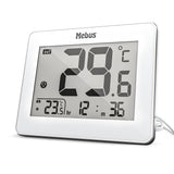 Mebus 01074 Elektronisk miljøtermometer Indendørs/udendørs Hvid