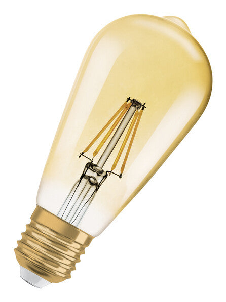 Osram Vintage 1906 LED-lampe Varm hvid 2400 K 6,5 W E27 E