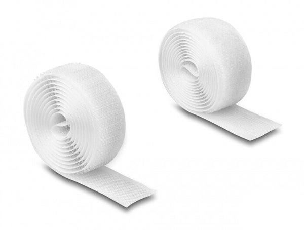 DeLOCK 20918 velcro lynlås Nylon, Polyester Hvid 1 stk