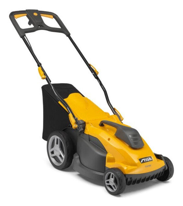 Stiga Combi 340c Skubbe plæneklipper Vekselstrøm Sort, Gul