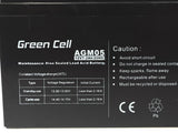 Green Cell AGM05 UPS batteri Blybatterier (VRLA) 12 V 7,2 At