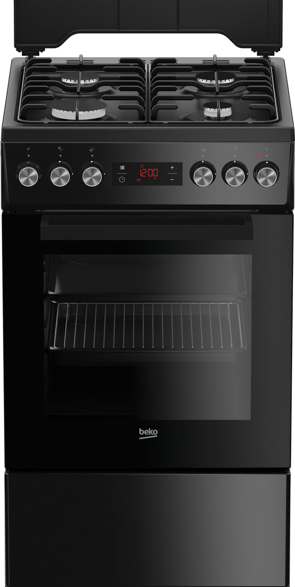 Beko FSE52321DBD komfur og ovn Fritstående komfur Elektrisk Gaskomfur Sort