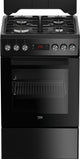 Beko FSE52321DBD komfur og ovn Fritstående komfur Elektrisk Gaskomfur Sort