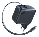 Baseus E0120M00 oplader til mobil enhed Tablet, Smartphone, Mobiltelefon, Laptop Sort Vekselstrøm Hurtig opladning Indendørs